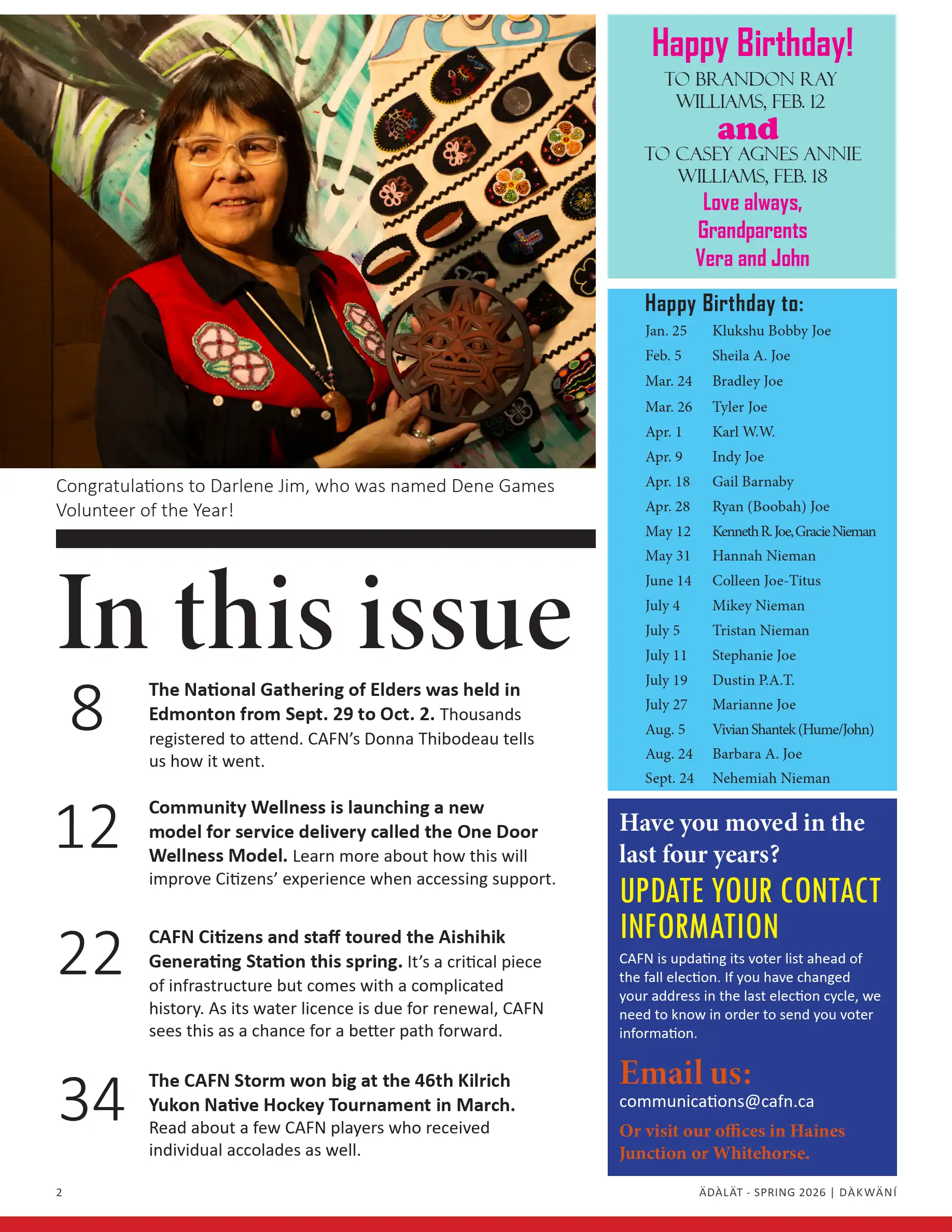 CAFN Spring 2026 Newsletter