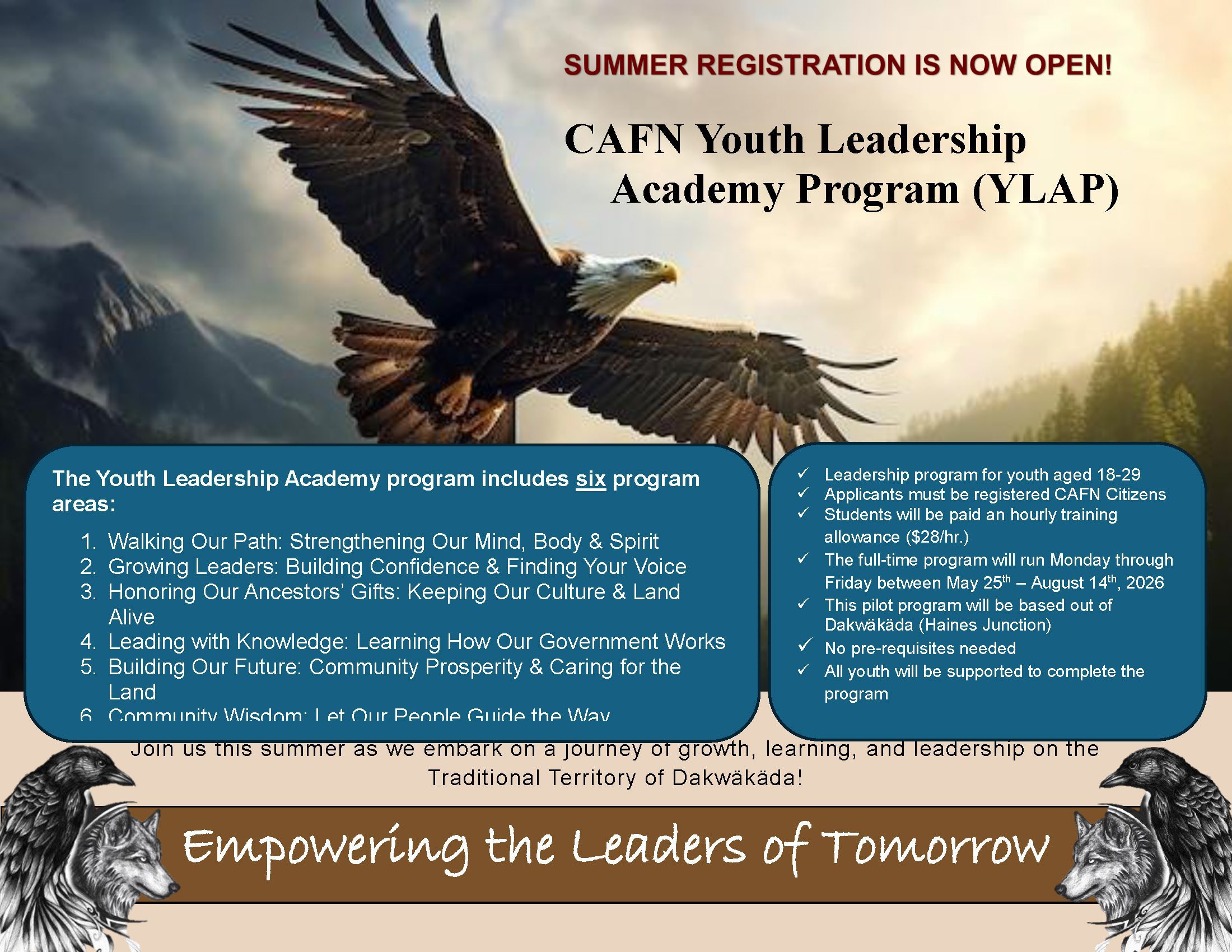 Are you thinking about applying to the Youth Leadership Academy Program this summer?