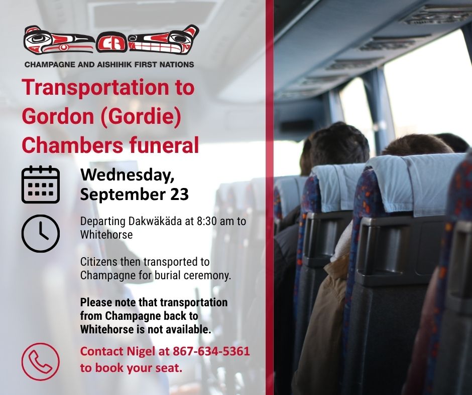 Transportation to Gordon (Gordie) Chambers funeral